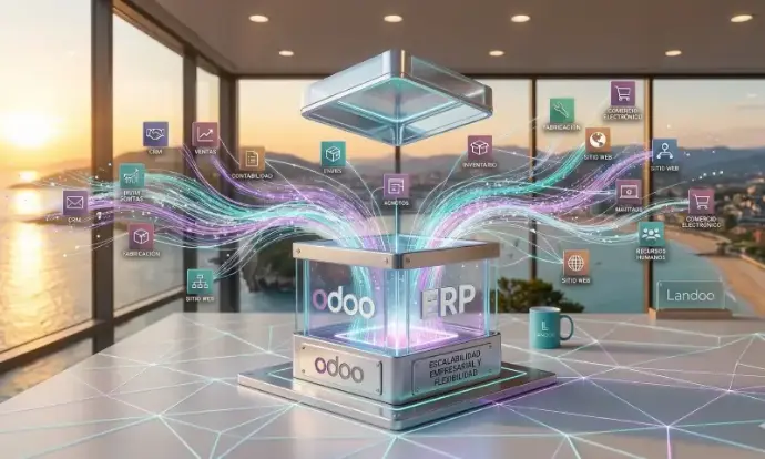 Interfaz de facturación del ERP Odoo preparada para cumplir con la Ley Antifraude sin bloqueos de código.